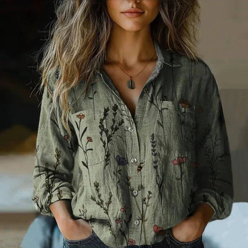 Emma | Blusa Stampata Vintage