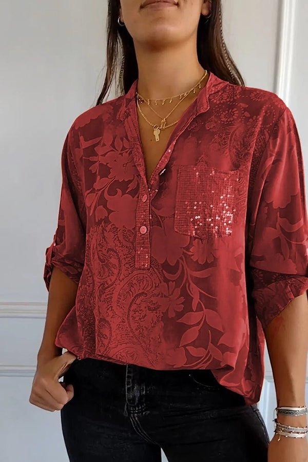 Pauline | Elegante Top con Paillettes