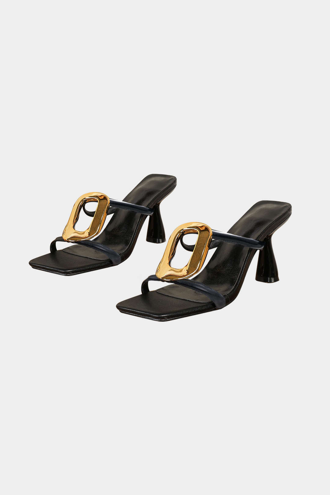 Tacchi Metallici con Punta Quadrata