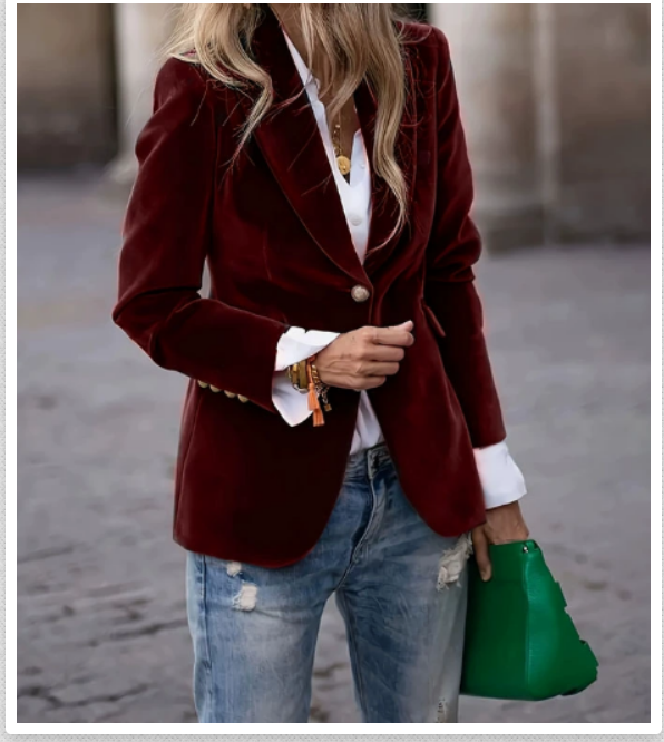Savannah™ - Blazer in Velluto Elegante