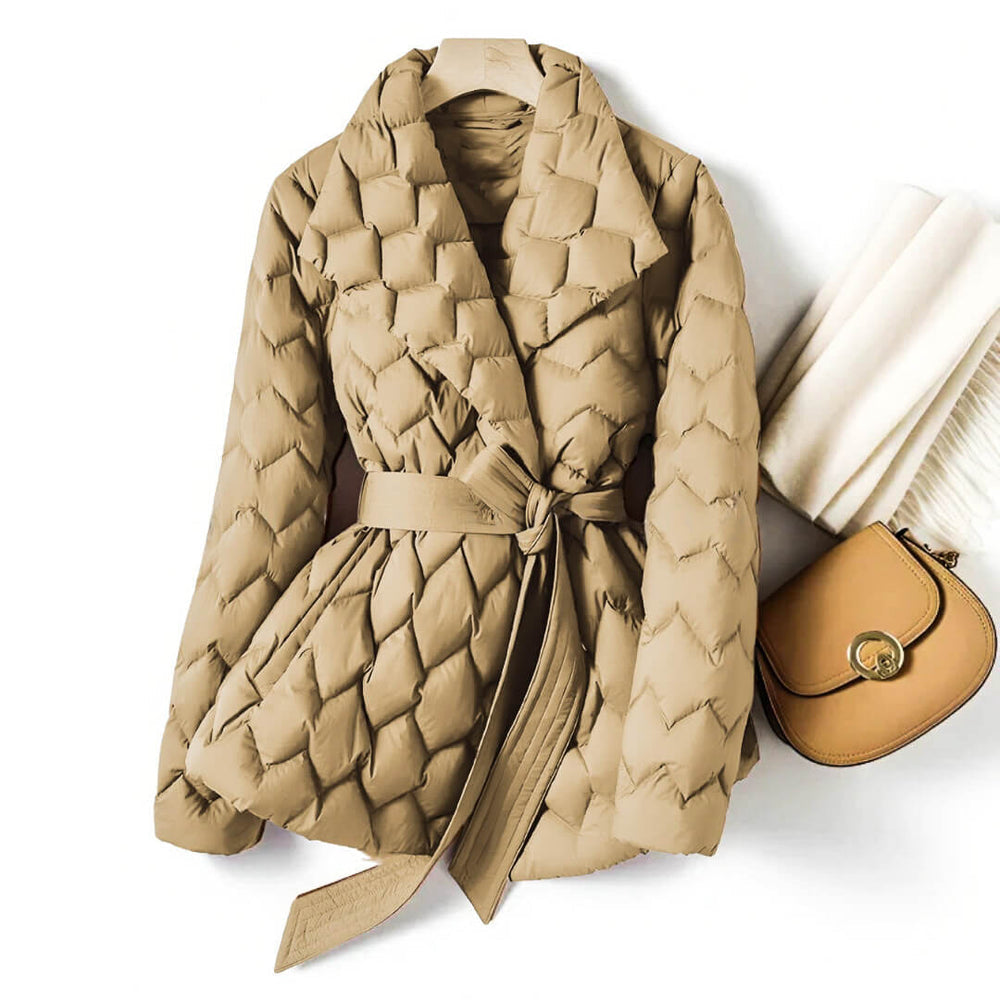 Avery™ - Elegante Cappotto Trapuntato in Piuma