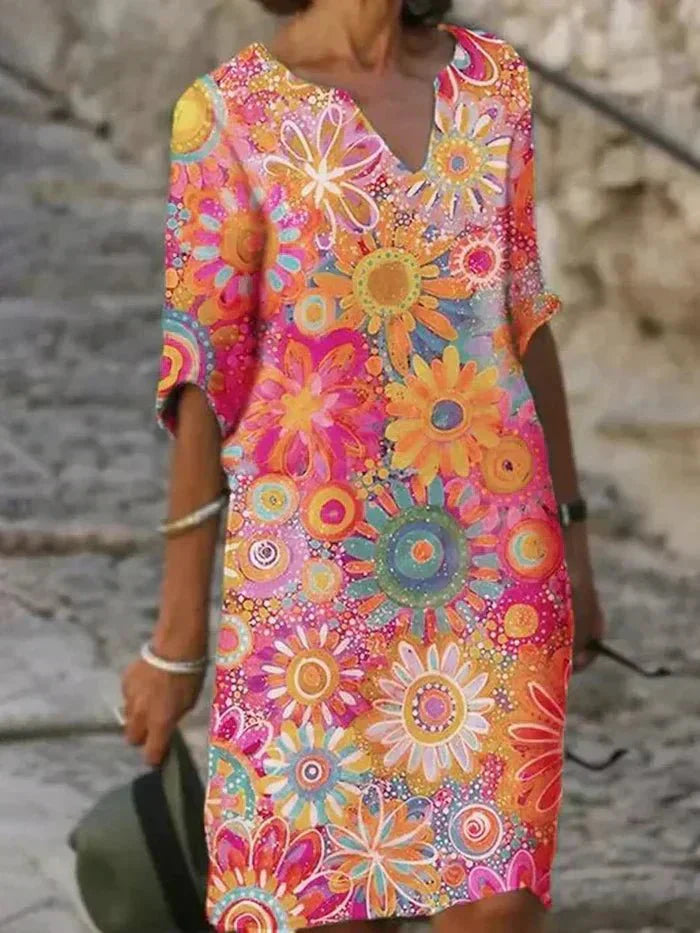 Nira | Abito Midi Floreale Vivace