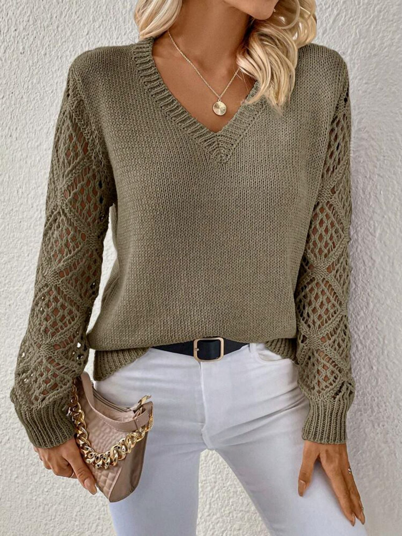 Elizabeth | Maglione morbido con scollo a V