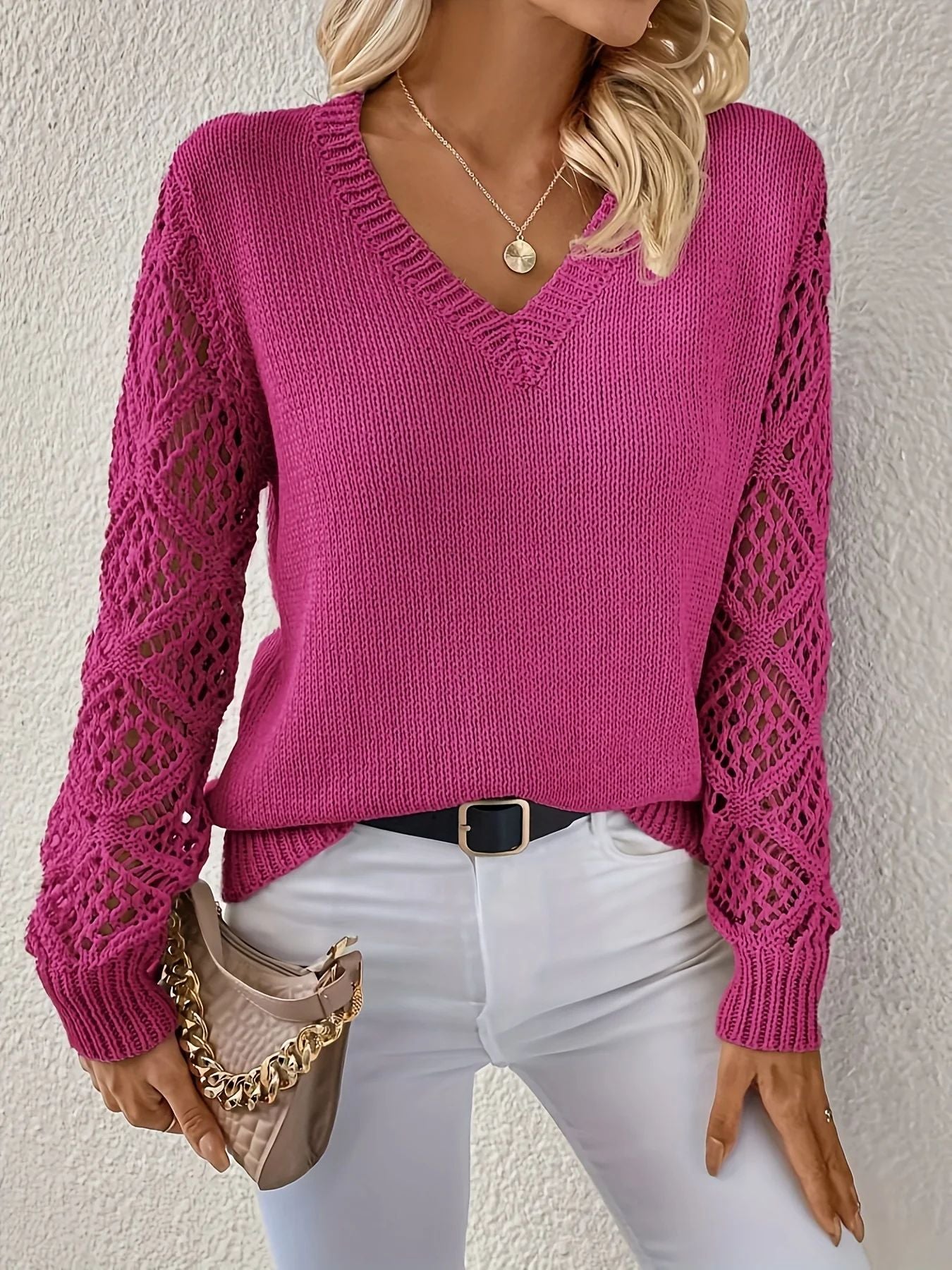 Elizabeth | Maglione morbido con scollo a V