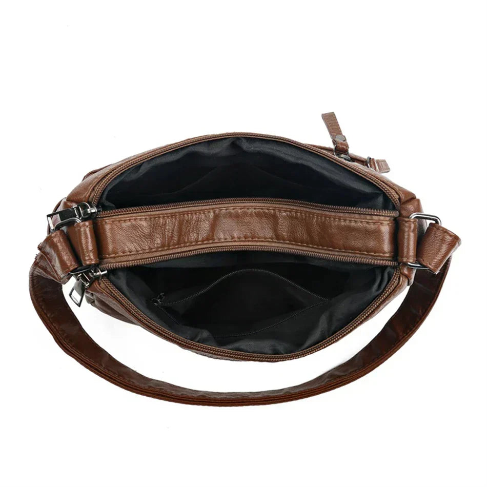 Olivia™ Vintage Charm | Borsa con Cerniera Morbida