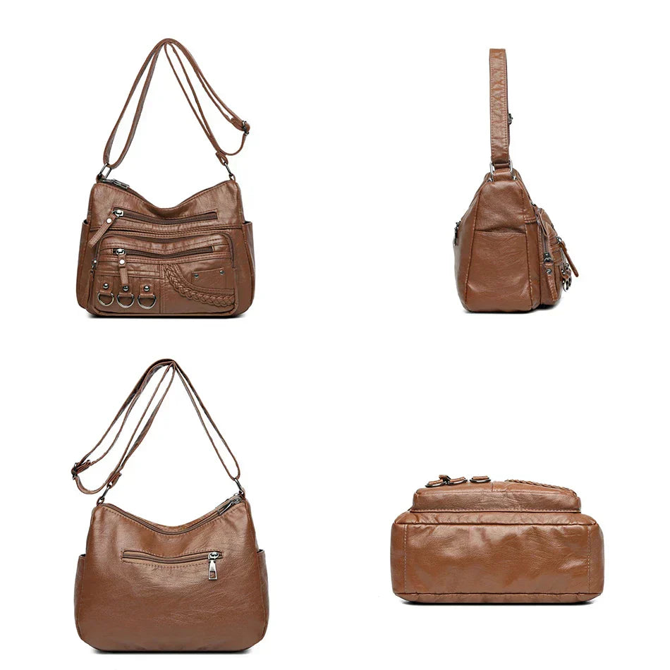 Olivia™ Vintage Charm | Borsa con Cerniera Morbida