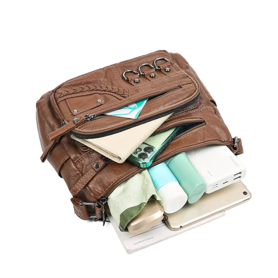 Olivia™ Vintage Charm | Borsa con Cerniera Morbida
