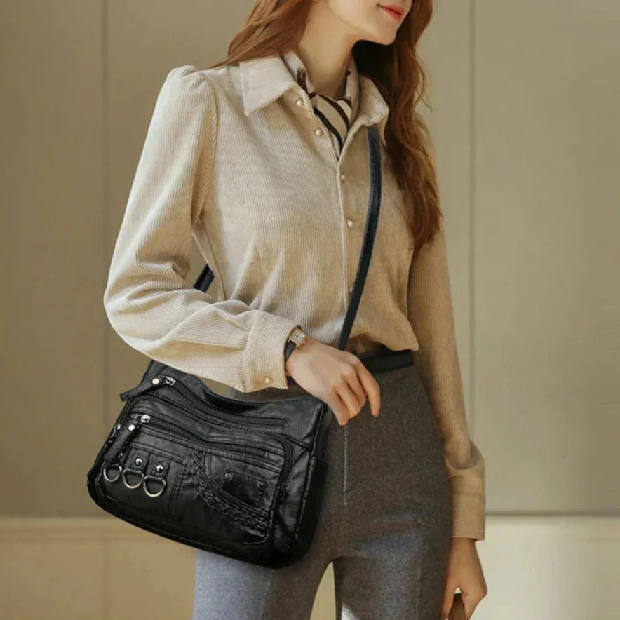Olivia™ Vintage Charm | Borsa con Cerniera Morbida
