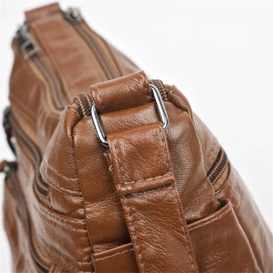Olivia™ Vintage Charm | Borsa con Cerniera Morbida