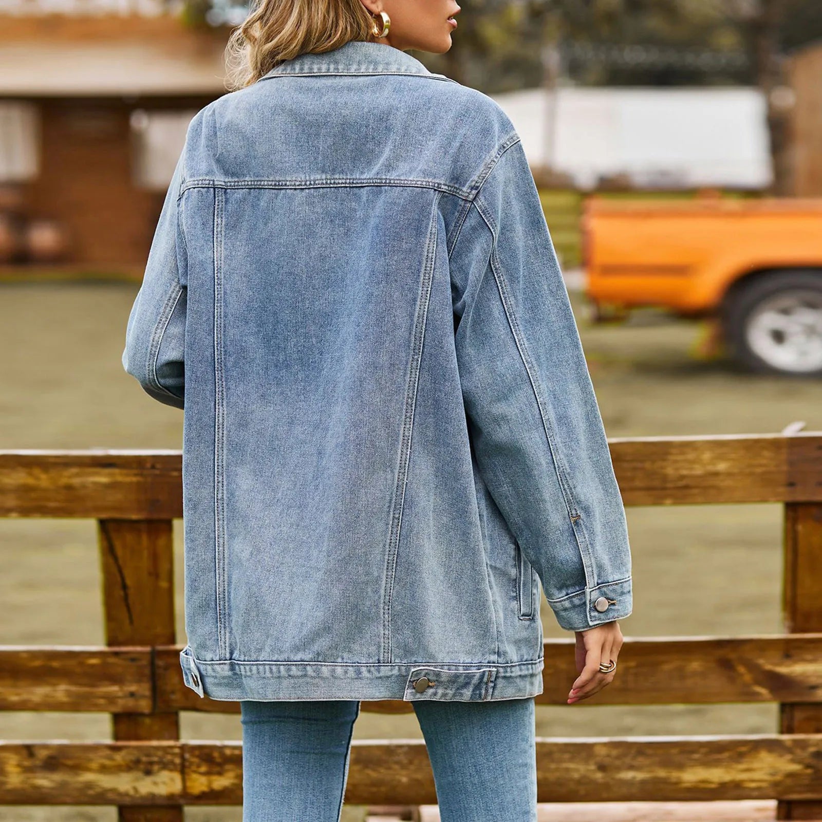 Mia™ - Giacca di Jeans Elegante Classica