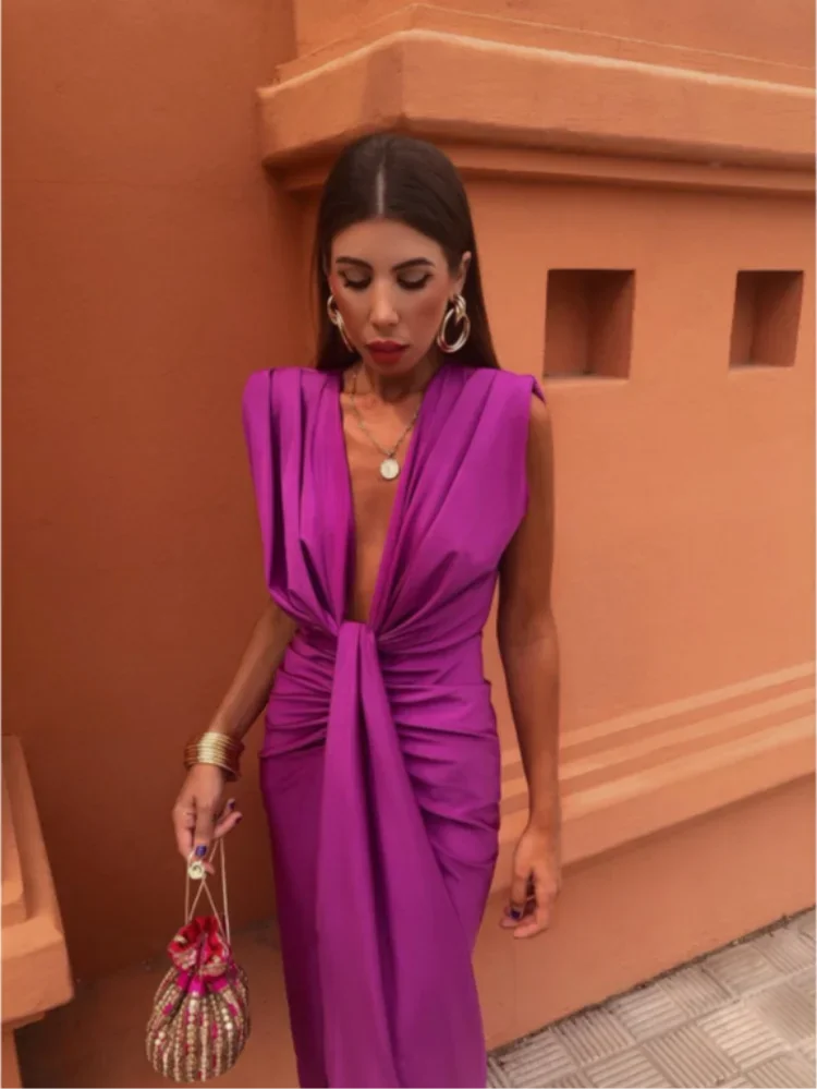 Moriah™ | Abito Lungo Plissettato per Donne