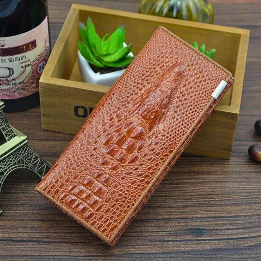 Madison™ Stile | Elegante Portafoglio RFID con Embossing