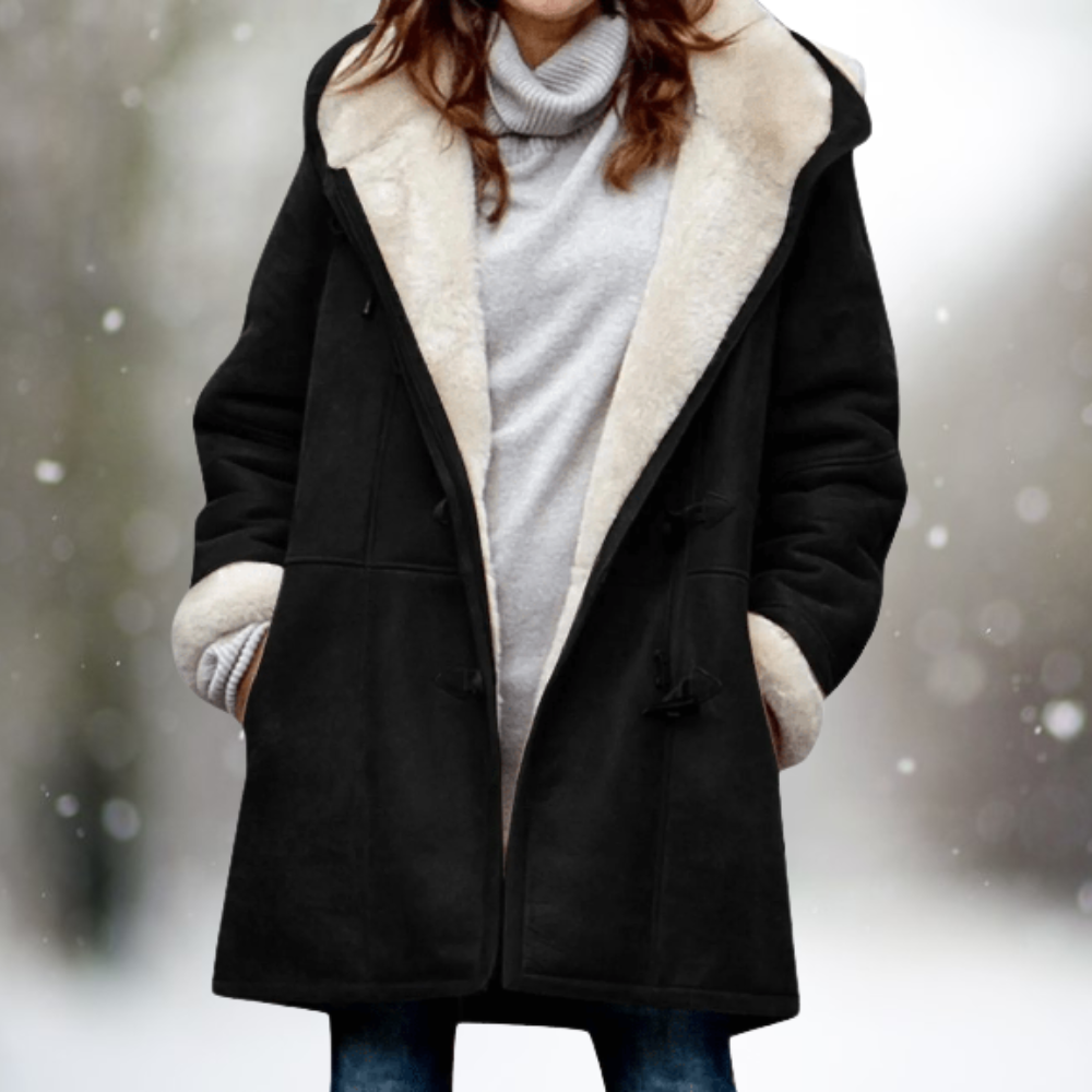Amelia™ - Giacca con Cappuccio in Velluto Premium