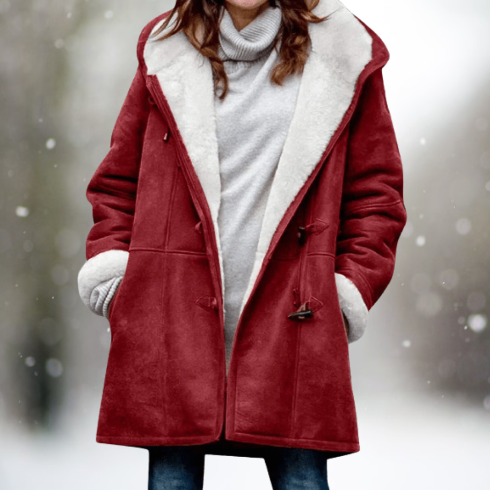 Amelia™ - Giacca con Cappuccio in Velluto Premium