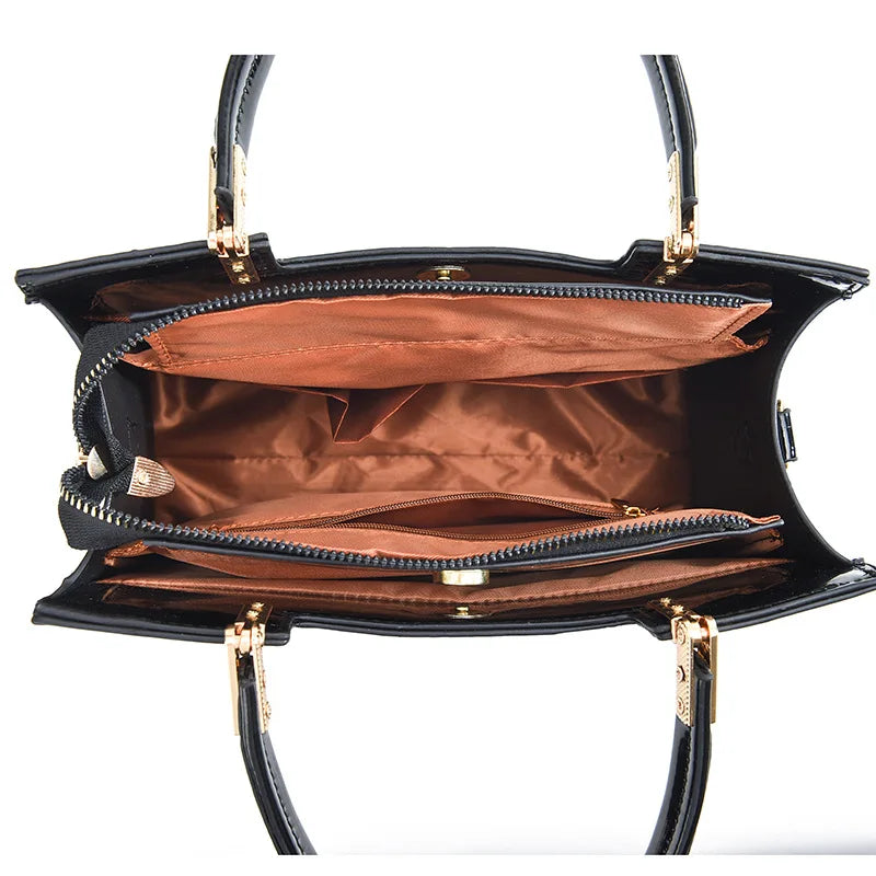 Brooklyn™ Shine | Borsa di Lusso con Stampa Crocodile