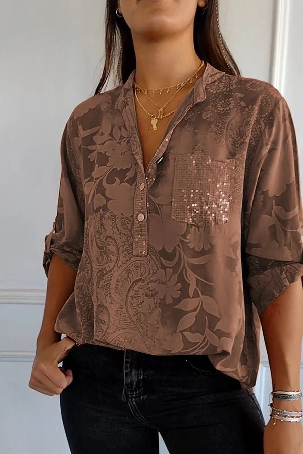 Pauline | Elegante Top con Paillettes
