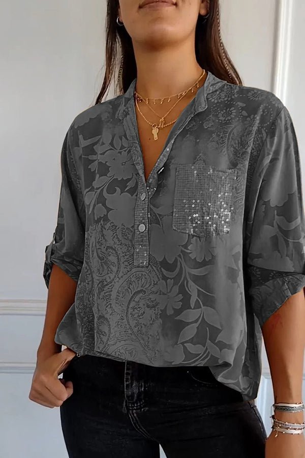 Pauline | Elegante Top con Paillettes