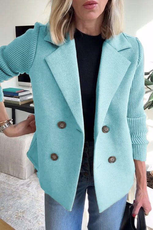 Amora | Blazer Elegante con Maniche in Maglia