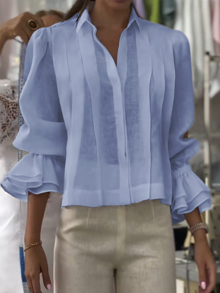 Verena – Blusa con Risvolto Lumière
