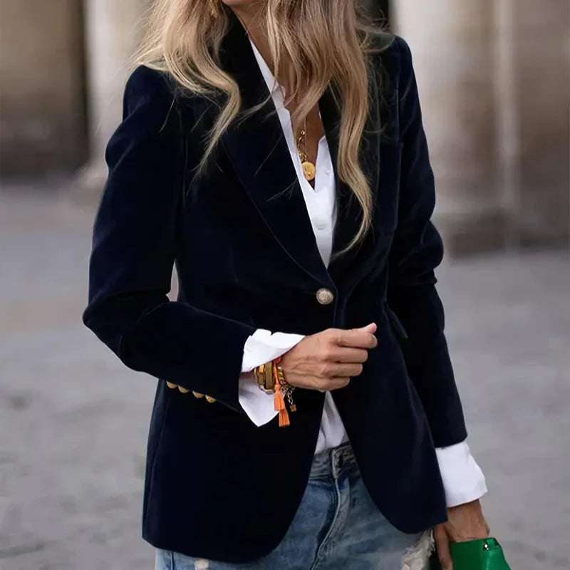 Savannah™ - Blazer in Velluto Elegante