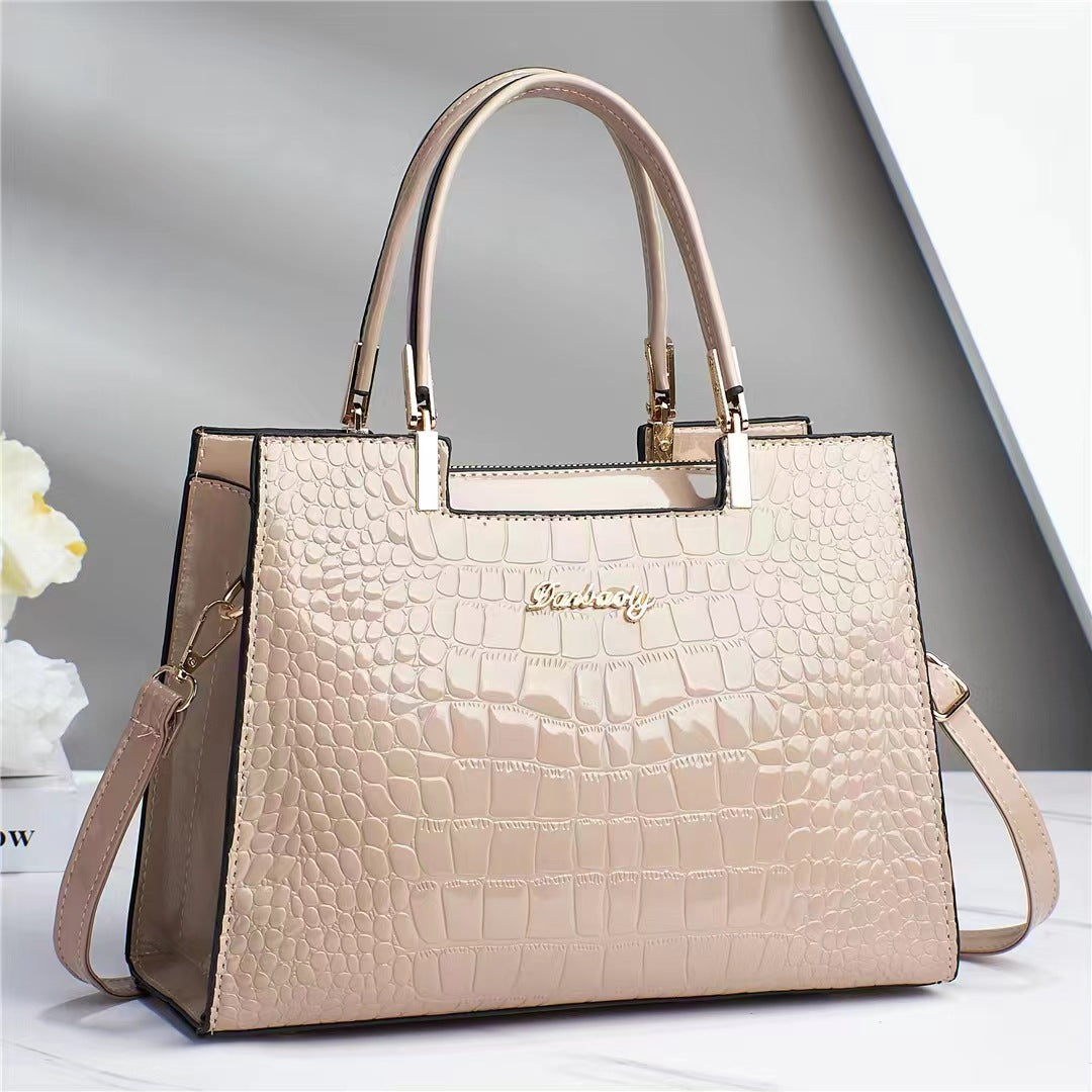 Brooklyn™ Shine | Borsa di Lusso con Stampa Crocodile
