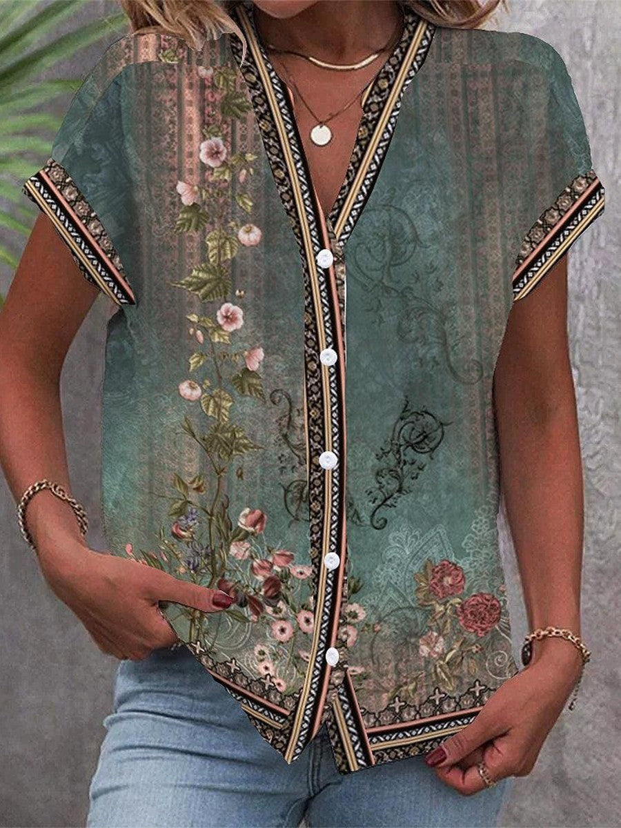 Braila | Blusa in Acquerello con Petali