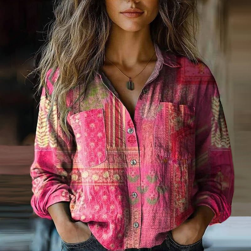 Emma | Blusa Stampata Vintage