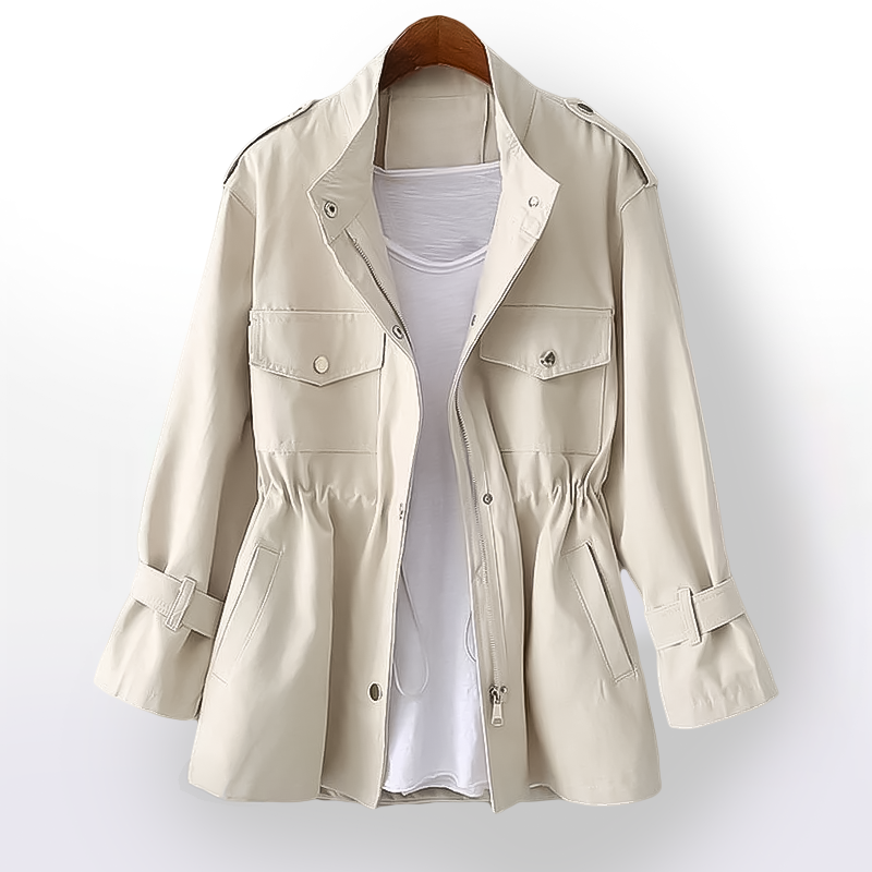 Avery™ - Trench Coat Elegante in Mistura