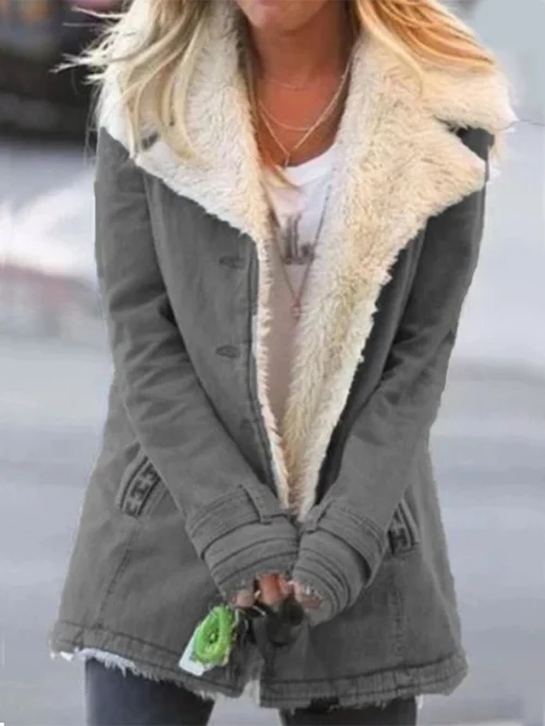Grace™ - Cappotto Comodo Foderato in Pile