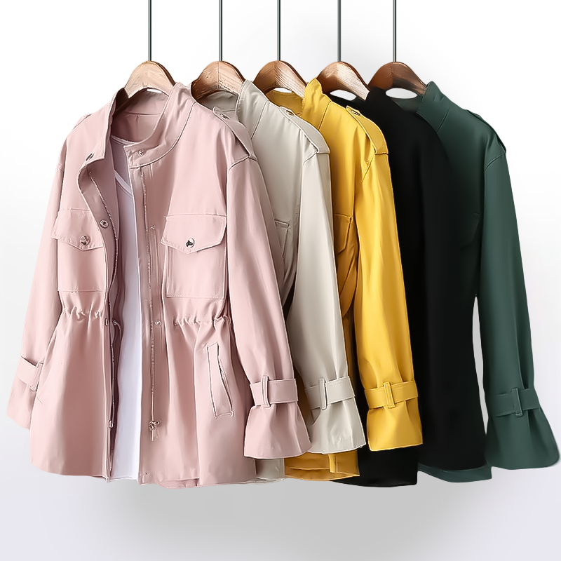 Avery™ - Trench Coat Elegante in Mistura