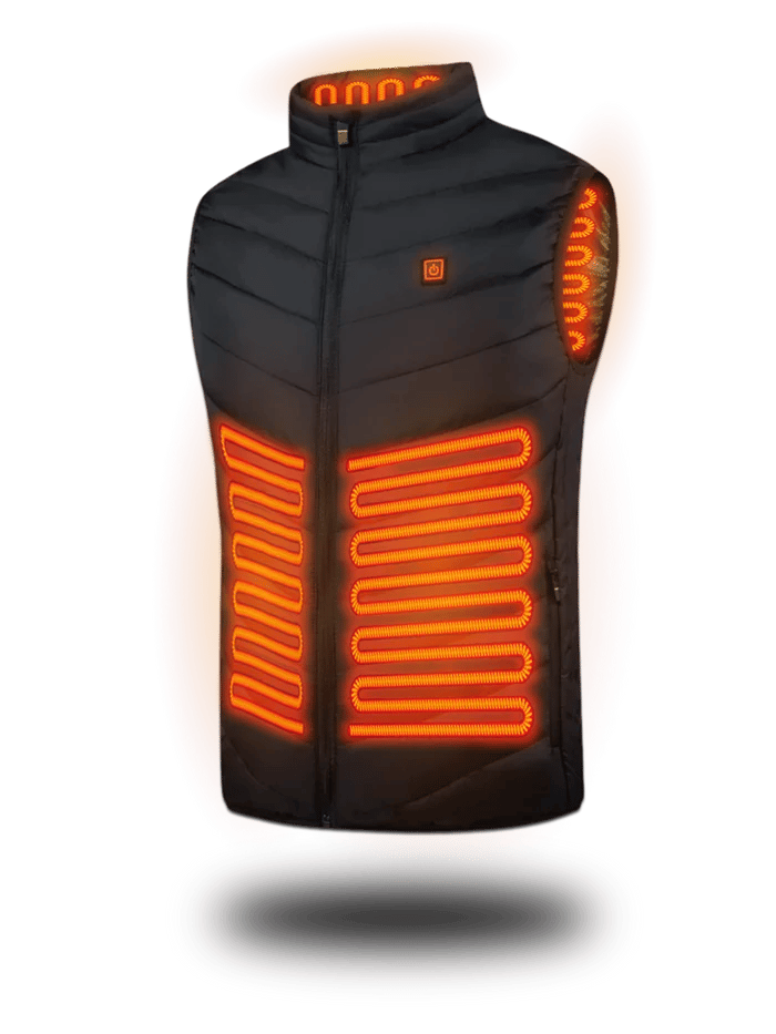 Layla™ - Versione Aggiornata Giubbotto Riscaldato con Controller LED a Due Tasti e 15 Zone di Calore