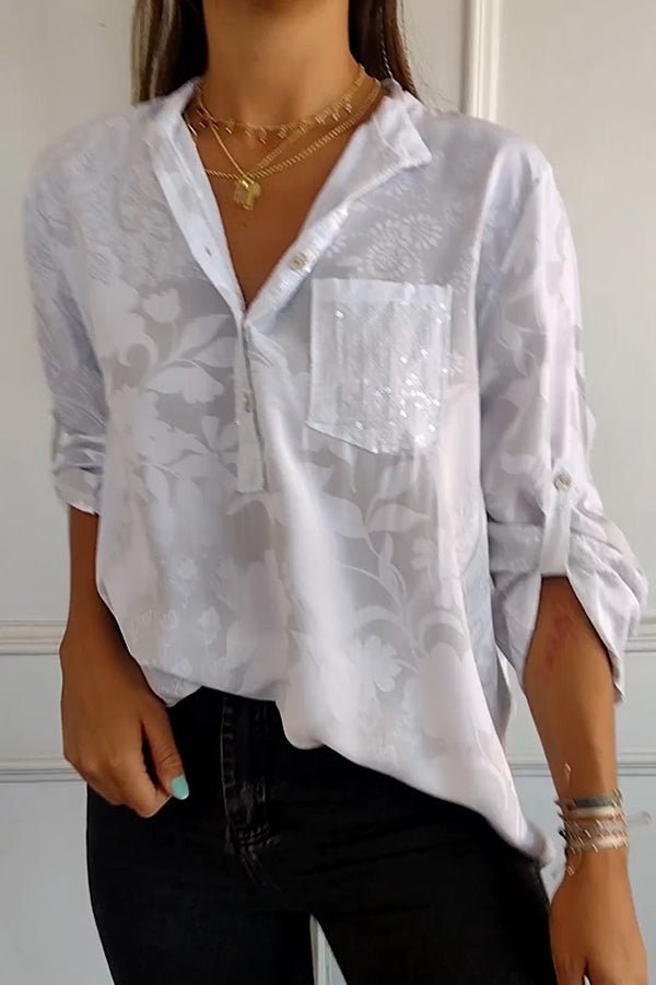 Pauline | Elegante Top con Paillettes