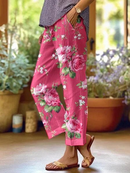 Lilah | Pantaloni Casual Floreali