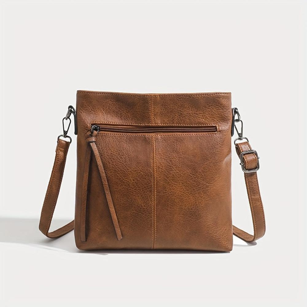 Addison™ Eleganza Semplice | Borsa a Tracolla Quadrata Retro
