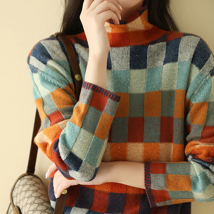 Olivia™ - Maglione a Collo Alto in Cashmere Morbido