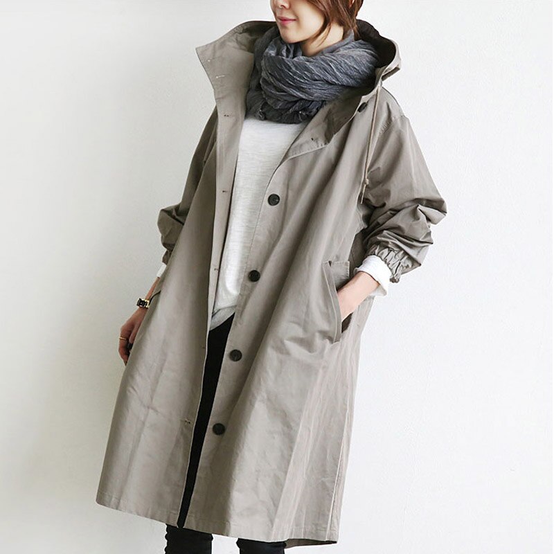 Aubrey™ – Elegante Trench Impermeabile