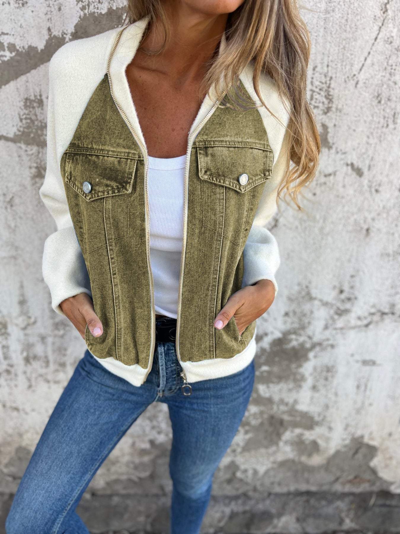 Zoe™ - Giacca di Jeans Elegante