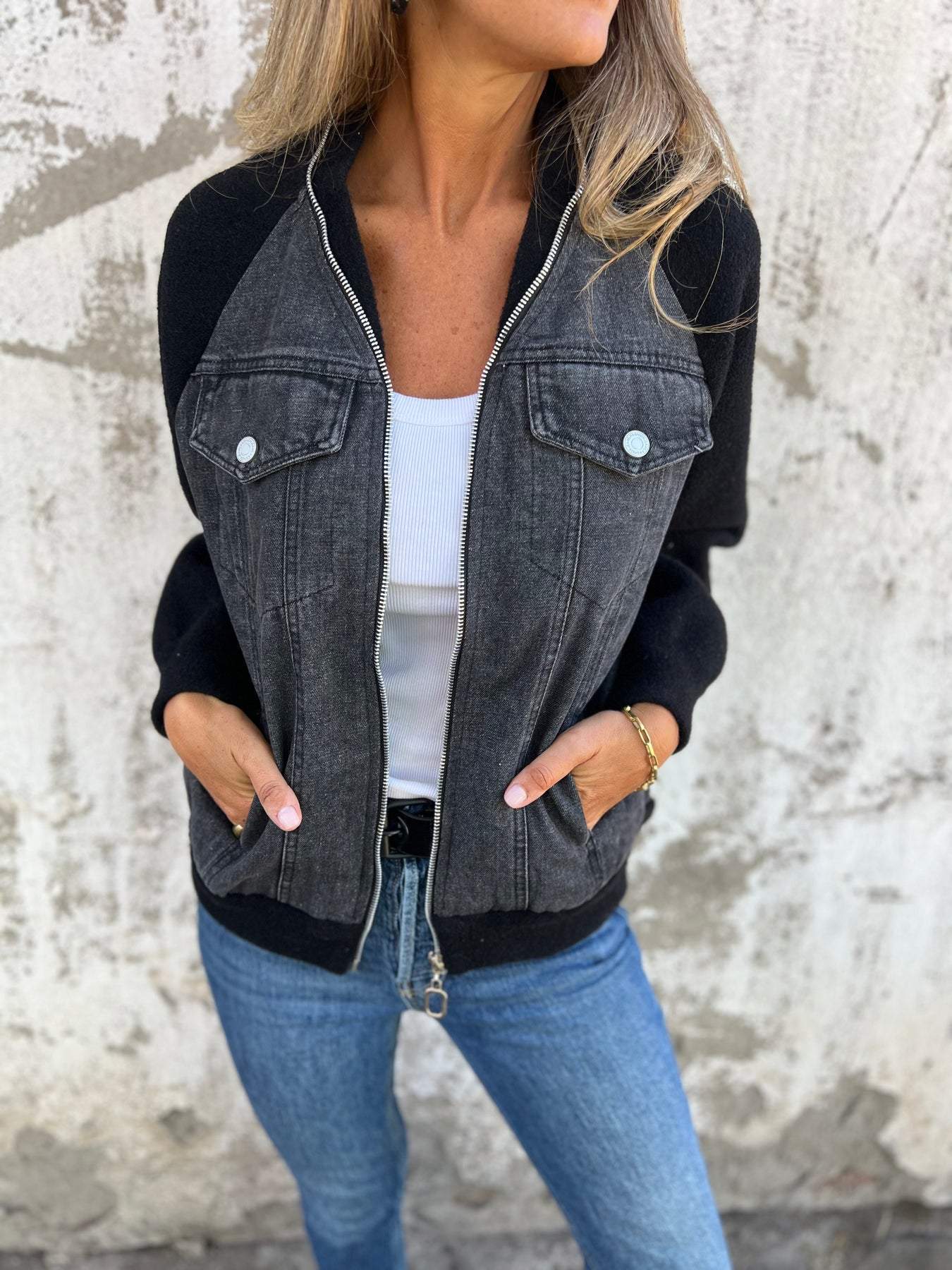 Zoe™ - Giacca di Jeans Elegante