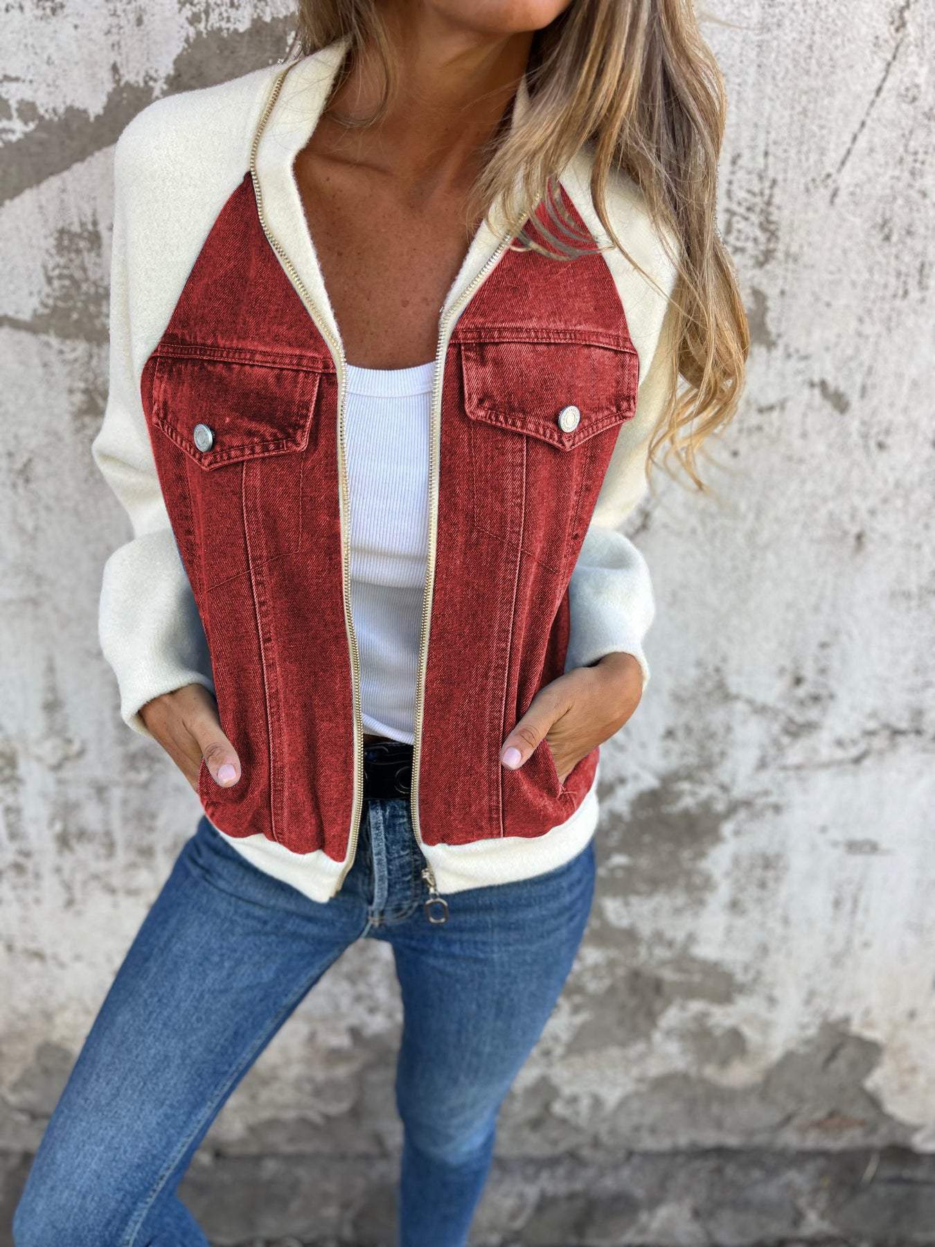 Zoe™ - Giacca di Jeans Elegante