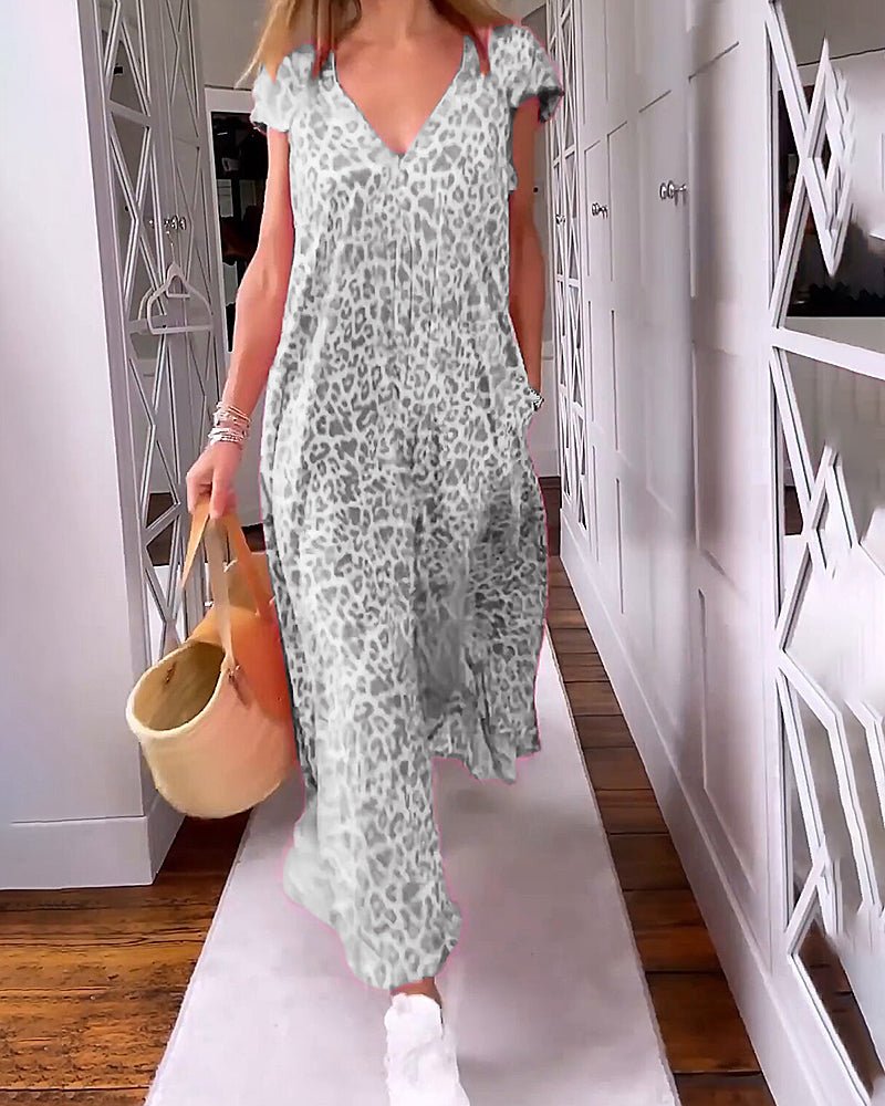 Glaiza | Vestito Maxi con Scollatura a V