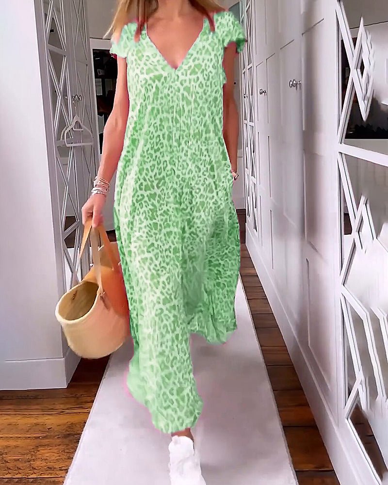 Glaiza | Vestito Maxi con Scollatura a V