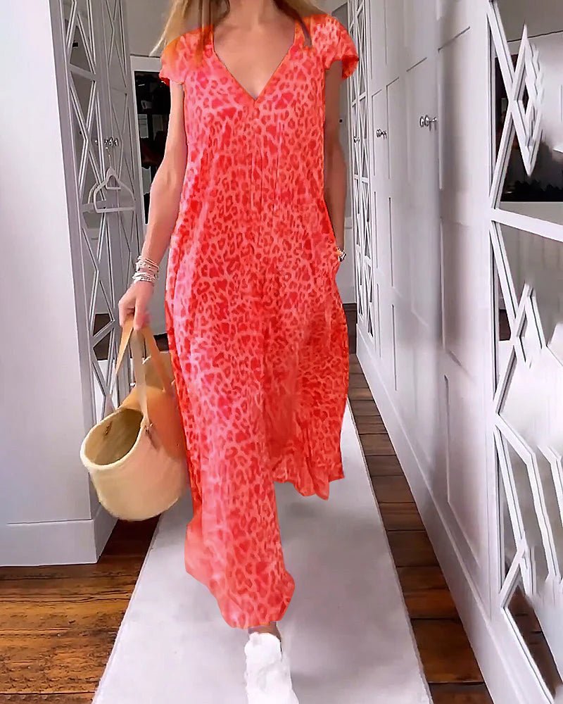 Glaiza | Vestito Maxi con Scollatura a V