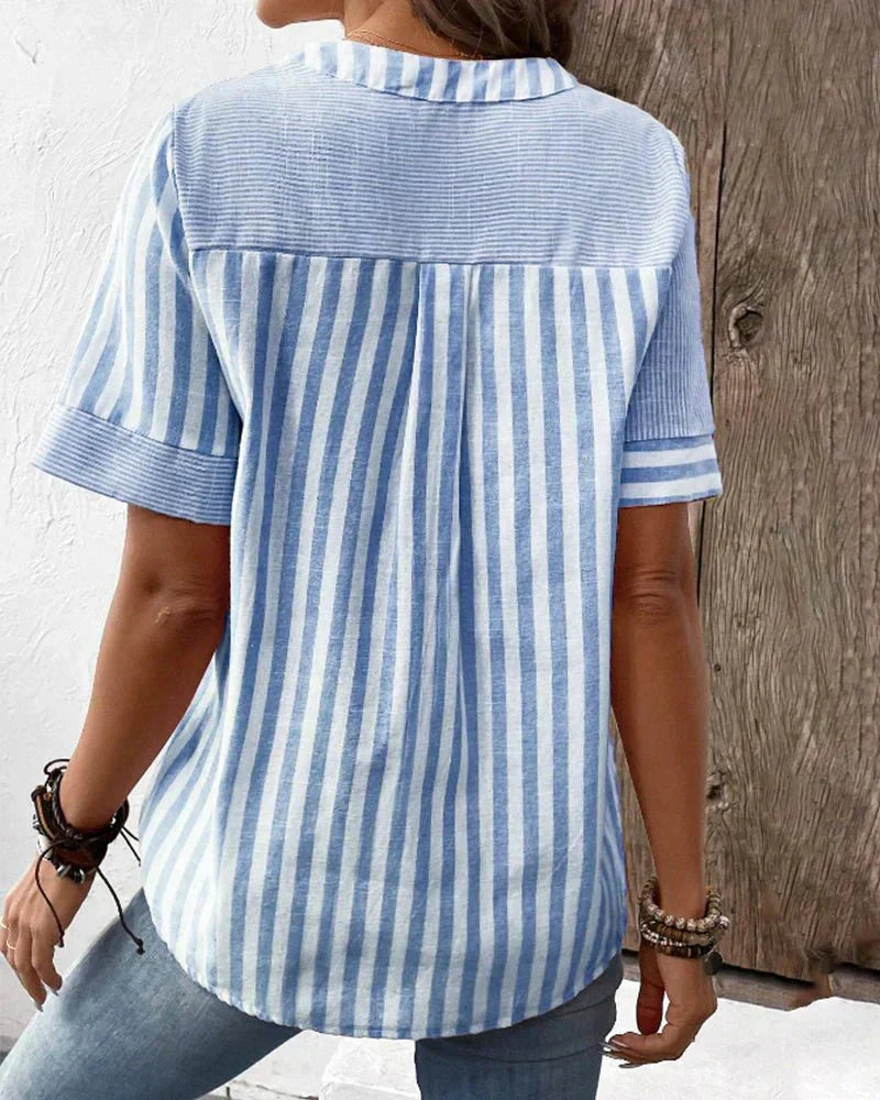 Lila | Blusa a Righe Morbida