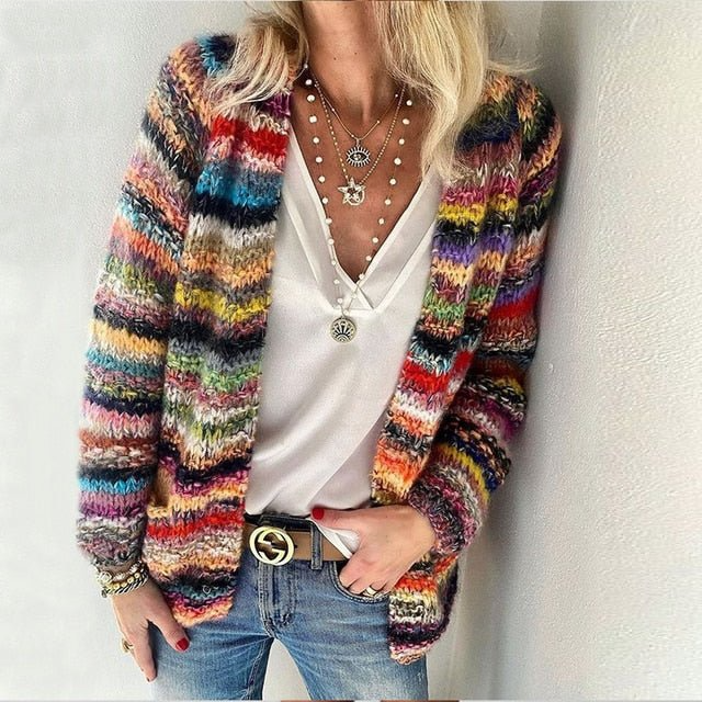 Layla™ - Cardigan Super Morbido, Multicolore