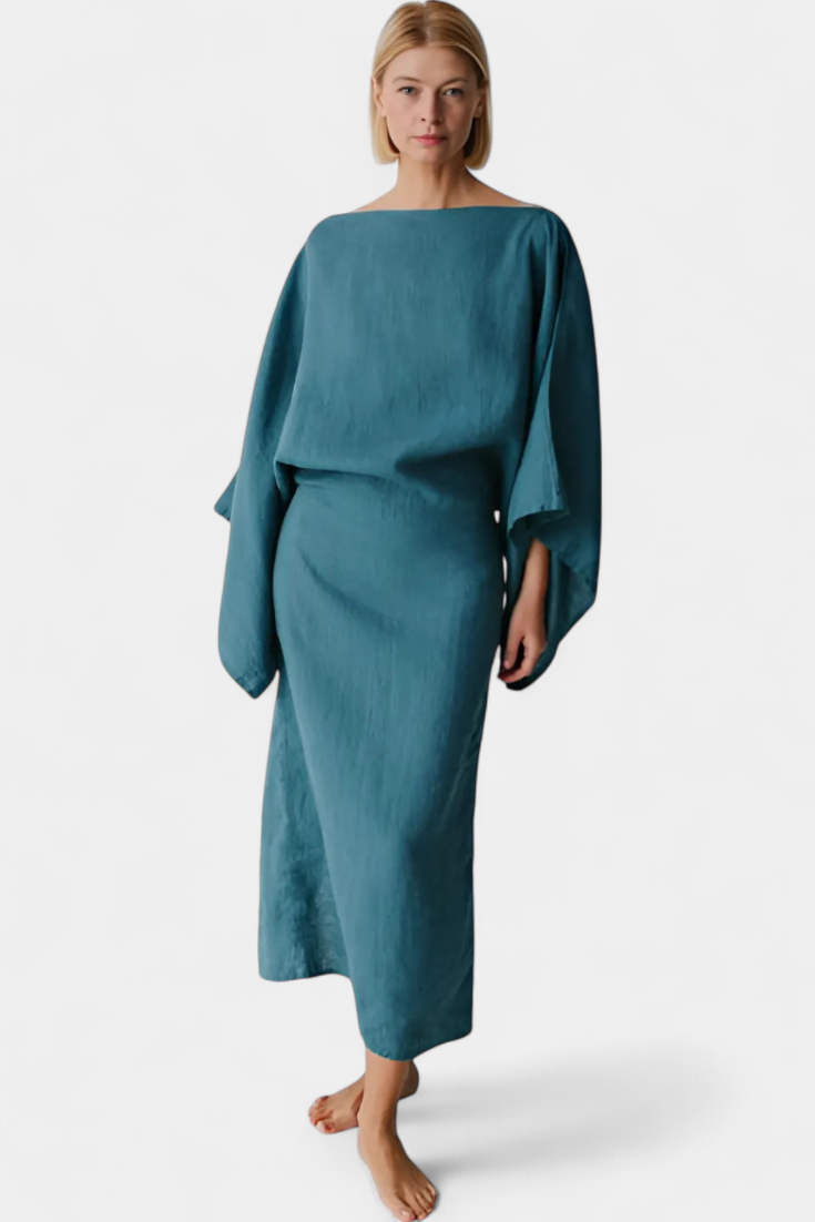 Kamilia - Vestito Kimono con Cintura