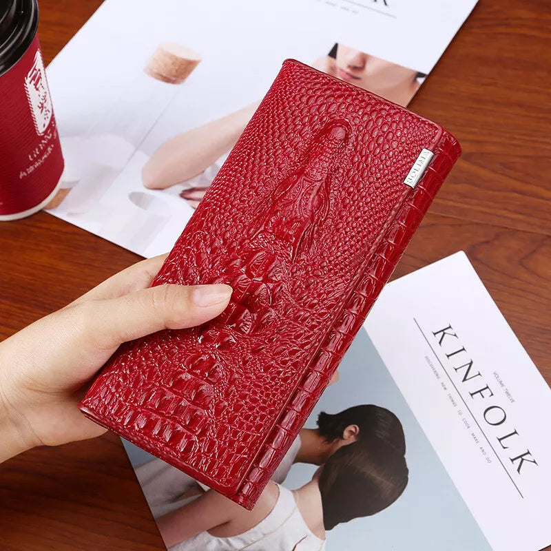Madison™ Stile | Elegante Portafoglio RFID con Embossing