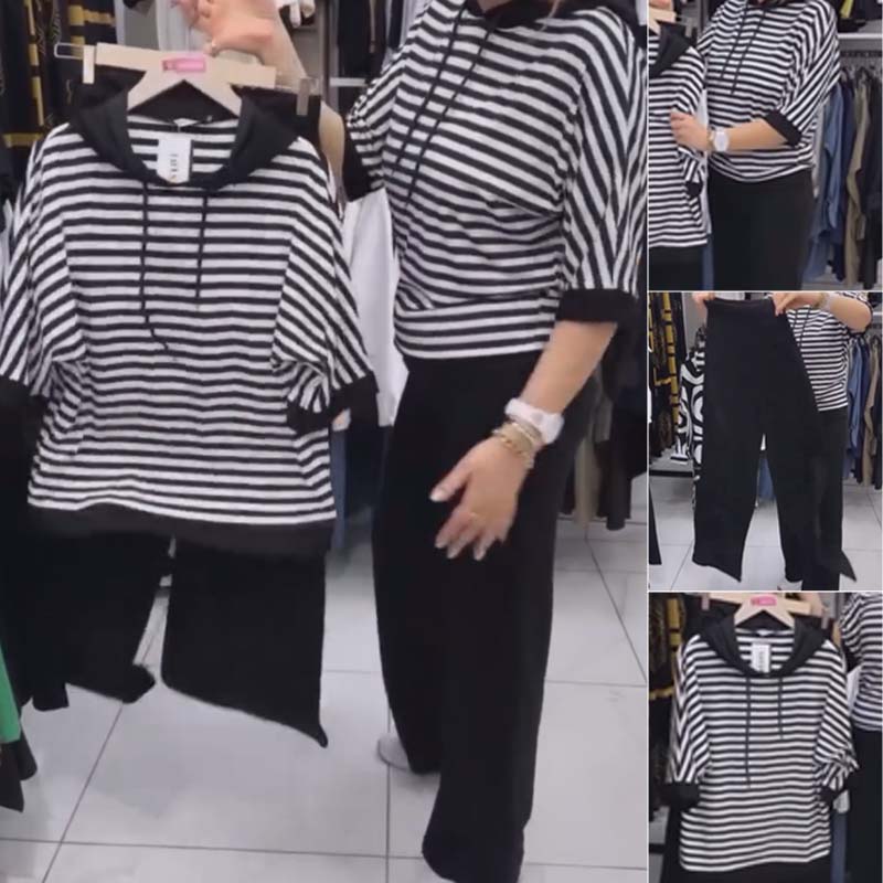 Janel | Set Top e Pantaloni Moderno